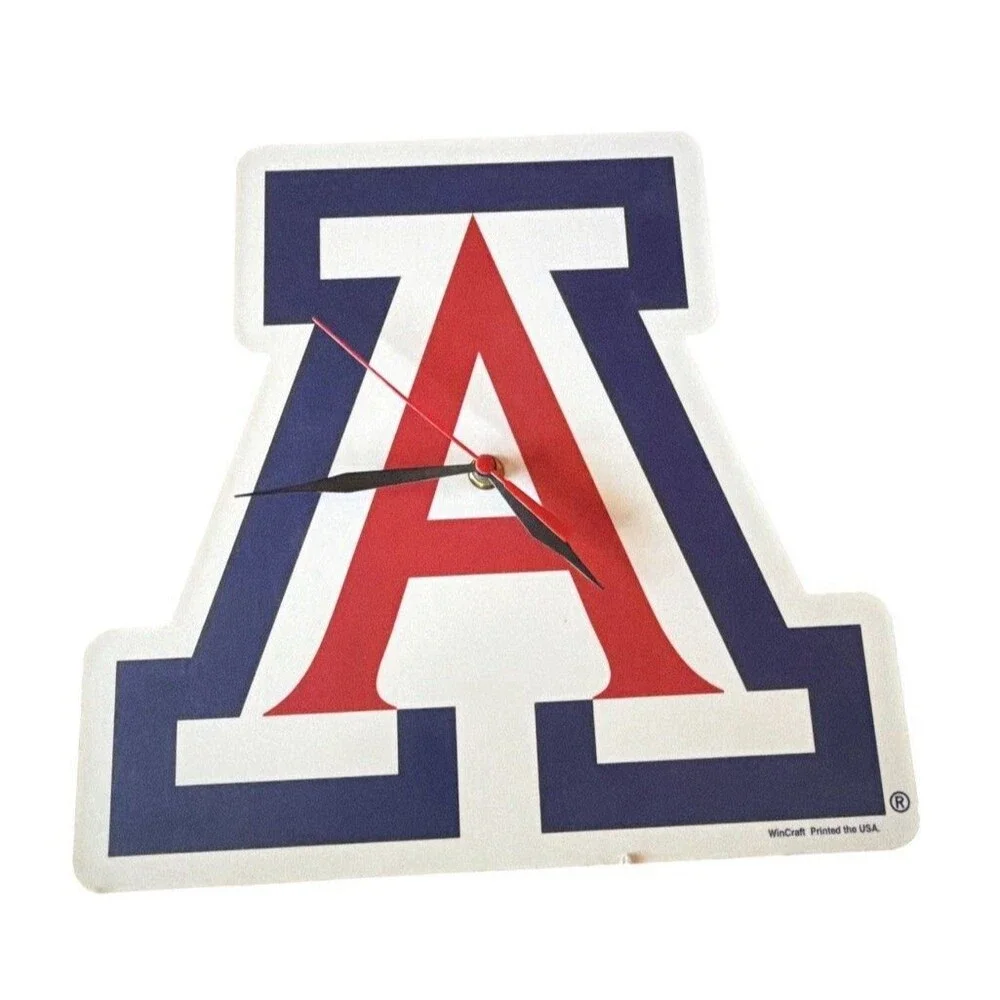 Arizona University Wildcats Logo Battery Wall Clock/ Clock Piece NOT Working